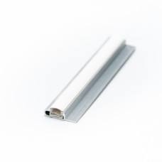Szimpla alumínium fóliarögzítő sín PVC betétpárral (4m)